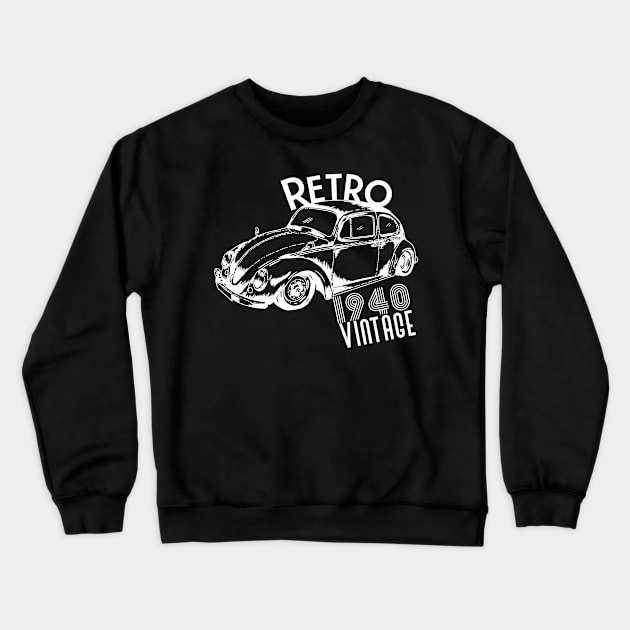 Retro classic vintage car Crewneck Sweatshirt by Sloop